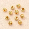 Braided Coil Spacer Beads (gold)|10 Pcs/package / 5x5.5mm (aperture:2.5mm)