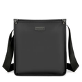 Bolso bandolera de negocios para hombre en nailon negro con correa ajustable y logo de marca - Vertical / Negro Vertical