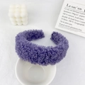 Plush Headband Purple