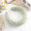 Plush Headband Pea Green