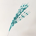 Peacock blue glitter berry stems for Christmas tree decoration and floral arrangements - Light Lake Blue