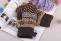 Coffee [snowflake Edging Gloves]] / One Size