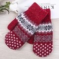 Zaohong [snowflake Edging Gloves]] / One Size