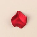 Close-up of bright red acrylic flower petal pendant with DIY hanging hole detail - 10Pcs Medium / Pearl Red