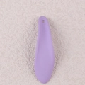 Detail of purple acrylic petal-shaped earring pendant with a hanging hole design - 10Pcs Long Style / Purple