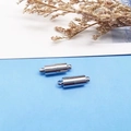 Metallic silver magnetic clasps for DIY jewelry necklace and bracelet making - Silver Cylinder (20x6mm)