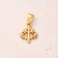Tree Pendant (gold)|1 Pc/package / 15x12x1.5mm (aperture: 6 X3mm)