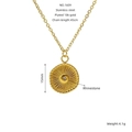 Vergoldete Edelstahl-Halskette mit Sternschliff-Anhänger und zentralem Kristall - Runder Sonnenstrahl Stil (ZG1609)