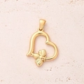 Bee Love Pendant (gold)|1 Pc/package / 27x21x3mm (aperture:6x3mm)