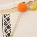 Plush pumpkin massage stick with wooden handle for muscle relief in cute cartoon style - 35cm (Massage Stick) / Pumpkin