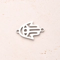 Connecteur De Paume À Yeux Creux (couleur Acier) | 5 Pièces/paquet / 205 X 14 X 15 Mm (ouverture : 18 Mm)