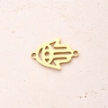 Connecteur De Paume À Yeux Creux (doré) | 5 Pièces/paquet / 205 X 14 X 15 Mm (ouverture : 18 Mm)