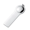 Detailopname van de gepolijste roestvrijstalen schakel voor DIY-armbanden - Charm Link Opener Tool