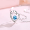 925 Silver / Small Blue Zirconia
