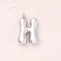 H (steel Color)/single Pendant|5 Pcs/package / 27.5x19mm (aperture:2.8mm)