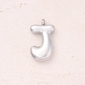 J (steel Color)/single Pendant|5 Pcs/package / 25x14mm (aperture:2.8mm)