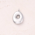 O (steel Color)/single Pendant|5 Pcs/package / 25x17mm (aperture:2.8mm)