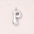 P (steel Color)/single Pendant|5 Pcs/package / 26x13mm (aperture:2.8mm)