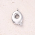 Q (steel Color)/single Pendant|5 Pcs/package / 24x18mm (aperture:2.8mm)