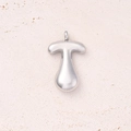 T (steel Color)/single Pendant|5 Pcs/package / 26x16mm (aperture:2.8mm)