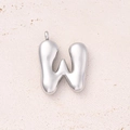 W (steel Color)/single Pendant|5 Pcs/package / 28.5 X22mm (aperture:2.8mm)