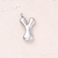 Y (steel Color)/single Pendant|5 Pcs/package / 25x15mm (aperture:2.8mm)