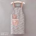Grembiule Con Tasche A Forma Di Coniglietto E Motivo Floreale [blu]