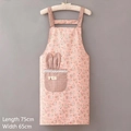 Grembiule Con Tasche A Forma Di Coniglietto E Motivo Floreale [rosa]