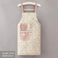 Grembiule Con Tasche A Forma Di Coniglietto E Motivo Floreale [verde]