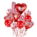 Valentijnsdag ballonnenset met rode hartjesballonnen en LOVE letters voor decoratie - Gevormde LOVE Stijl