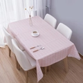 Tovaglia a quadretti rosa nordica in PEVA, impermeabile e resistente all'olio per tavolo - 90*137cm / Rosa