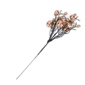 Champagne rose gold Christmas glitter berry stems for DIY holiday tree and wreath decor - 29CM / Champagne
