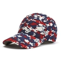 Red, white and blue digital camouflage baseball cap for outdoor sun protection - One Size / Red White Blue Digital Camo (Camo 1#)