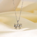[8065] Collier Nœud Couleur Acier