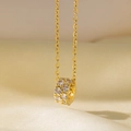 Collier Taille Double Rangée De Diamants 8126 En Or