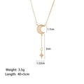 [8172] Collier À Pampilles En Coquillage Blanc Et Lune [or]