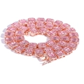 Collar de 22inch / Oro Rosa Diamante Rosa