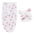 Lange Et Bonnet Ours Rose / 53*73cm (0-6 Mois)
