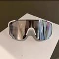 White Frame Silver Mirror Lenses