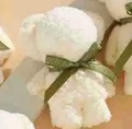 White coral fleece towel bear with green striped ribbon bow gift for wedding favors - Cream Pineapple Lattice Small Bear (30*30cm)