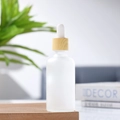 20ml; Wood Grain Ring + White Glue Tip Dropper + Frosted Bottle; Glass