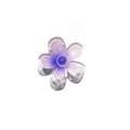 Purple gradient translucent flower hair claw clip with a 4cm resin finish for styling - Gradient Purple