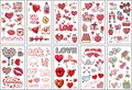 10 Tipos De Códigos Qr De San Valentín / 68 X 12 Cm 10 Fotos En Un Conjunto