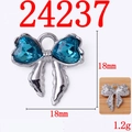 24237 Fiocco Blu Lago K Bianco Placcato Su Rack