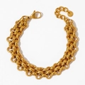 Gold Vintage Thick Round Link Style (SBK279)