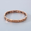 Elegant rose gold tungsten steel magnetic therapy bracelet for men and women - Rose Gold (KB186835-TS) / 10mm x 22cm