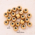 Lichtgouden Losse Ronde Kralen (goud) | 200 Stuks/verpakking / 8 Mm