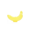 Portable bright yellow plastic banana protector case with snap closure and air holes - 19.5*13*4.5cm / Yellow