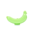 Portable bright grass green plastic banana protective case with ventilation holes - 19.5*13*4.5cm / Green
