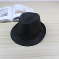 Klassischer schwarzer gewebter Fedora-Hut für Erwachsene mit atmungsaktivem Mesh-Design - Einheitsgröße / Schwarz